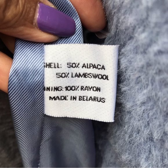 💙 Vintage Bill Blass Signature Alpaca & Wool Blend Jacket - Picture 8 of 14